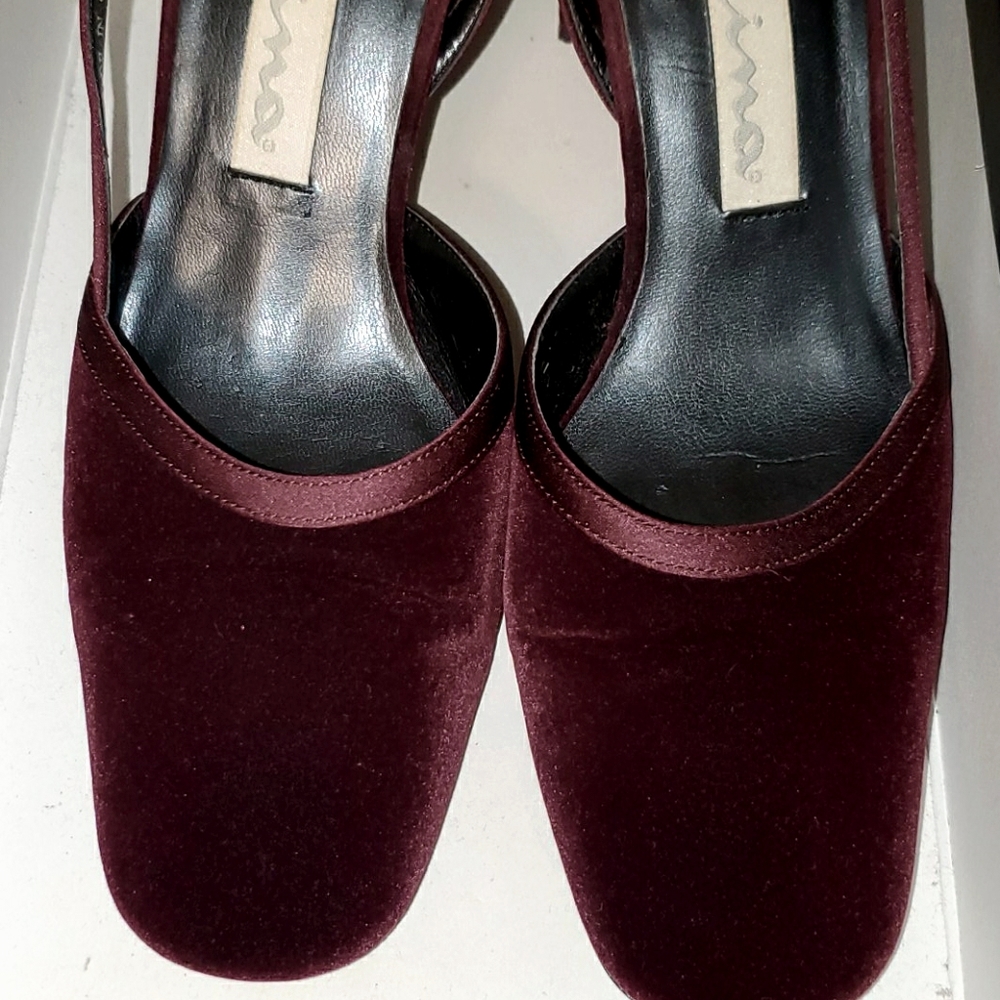 Nina Christina Port Velvet/Lust Slingback